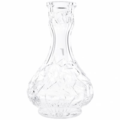 Кристална ваза за наргиле - CAESAR Floe drop clear  